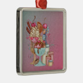 Sundae Chef Metalen Ornament (Rechts)