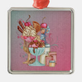Sundae Chef Metalen Ornament (Voorkant)
