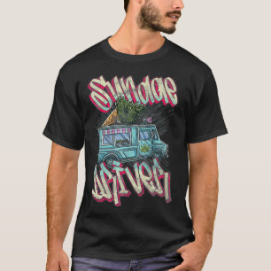 Sundae driver Strain Distress Ice Cream Truck PR T-shirt