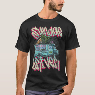 Sundae driver Strain Distress Ice Cream Truck  T-shirt
