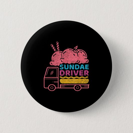 Sundae Driver Weed Strain  Ronde Button 5,7 Cm (Voorkant)