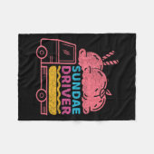 Sundae Driver Wietsoort Fleece Deken (Voorkant (Horizontaal))