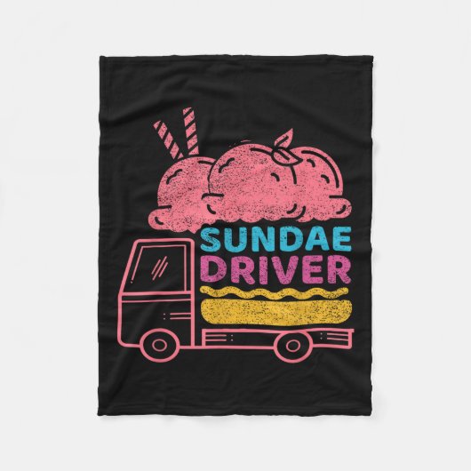 Sundae Driver Wietsoort Fleece Deken (Voorkant)