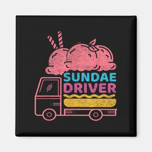 Sundae Driver Wietsoort Magneet (Voorkant)