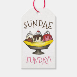 SUNDAE FUNDAY Banana Split Ice Cream Social Cadeaulabel