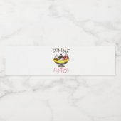 SUNDAE FUNDAY Banana Split Ice Cream Social Waterfles Etiket (Enkel label)