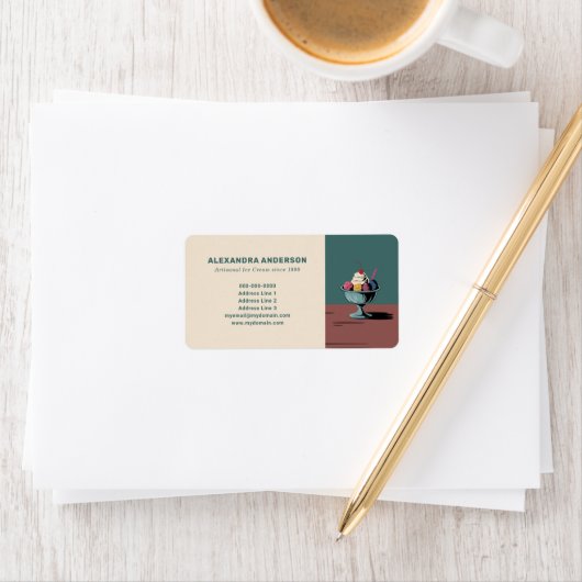 Sundae - Ice Cream Parlor Retour Adres Label (Insitu)