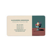 Sundae - Ice Cream Parlor Retour Adres Label (Voorkant)