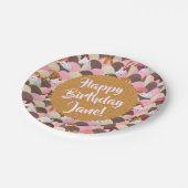 Sundae Ice Cream Verjaardag Papieren Bordje (Gekanteld)