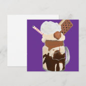 Sundae Ijs Fun Desserts Kaart (Voorkant / Achterkant)