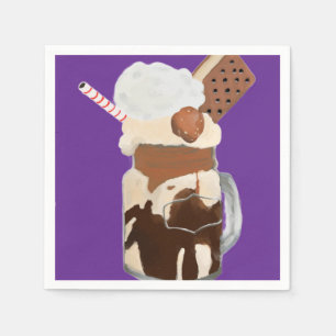 Sundae Ijs Fun Desserts Servet