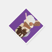 Sundae Ijs Fun Desserts Servet (Hoek)