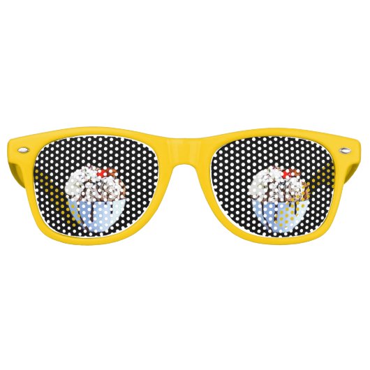 Sundae in een kom retro zonnebril (Voorkant)