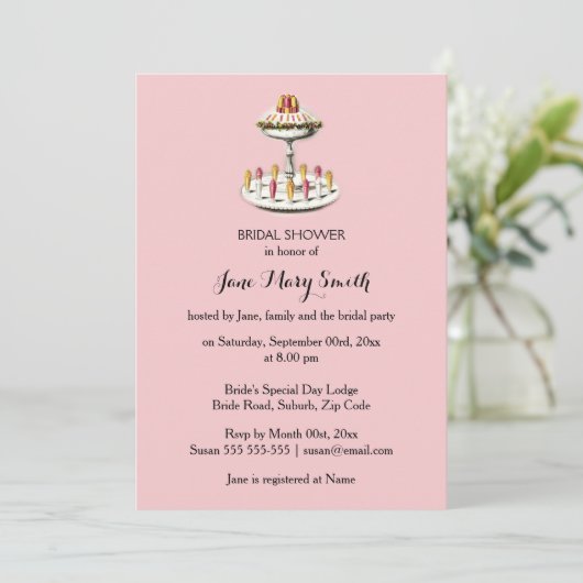 Sundae jelly-desserts met hoge thee kaart (Staand voorkant)