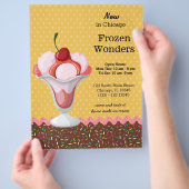 Sundae * kies achtergrondkleur flyer (Hand)