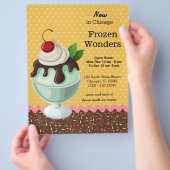 Sundae * kies achtergrondkleur flyer (Hand)