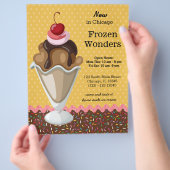 Sundae * kies achtergrondkleur flyer (Hand)