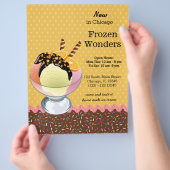 Sundae * kies achtergrondkleur flyer (Hand)