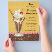 Sundae * kies achtergrondkleur flyer (Hand)