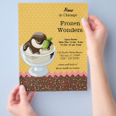 Sundae * kies achtergrondkleur flyer (Hand)