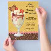 Sundae * kies achtergrondkleur flyer (Hand)