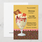 Sundae * kies achtergrondkleur kaart (Voorkant / Achterkant)