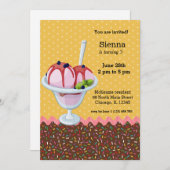 Sundae * kies achtergrondkleur kaart (Voorkant / Achterkant)