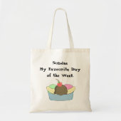 Sundae Mijn favoriete dag... Tote Bag (Voorkant)