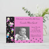 Sundae Shoppe/ Foto Verjaardag Kaart (Staand voorkant)