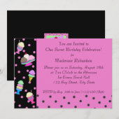 Sundae Shoppe Party Kaart (Voorkant / Achterkant)