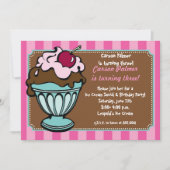 Sundae Shoppe Stripes Kaart (Voorkant)