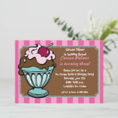 Sundae Shoppe Stripes Kaart (Staand voorkant)