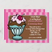 Sundae Shoppe Stripes Kaart (Voorkant / Achterkant)