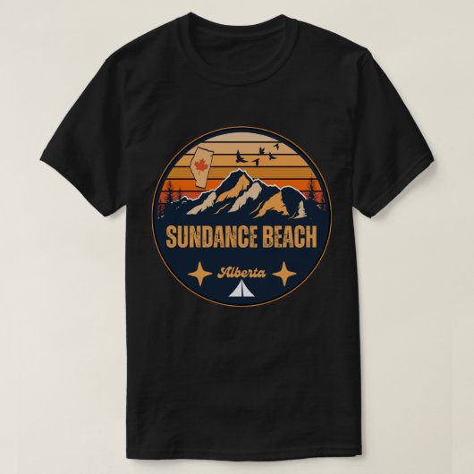 Sundance Beach, Alberta T-shirt (Design voorkant)