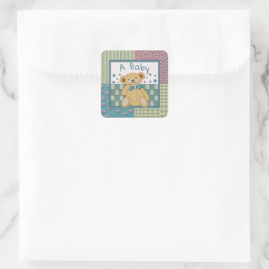 Sundance Beer A Baby Vierkante Sticker (Tas)