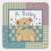 Sundance Beer A Baby Vierkante Sticker (Voorkant)
