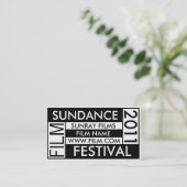 SUNDANCE FILM FESTIVAL 2011 VISITEKAARTJE (Staand voorkant)