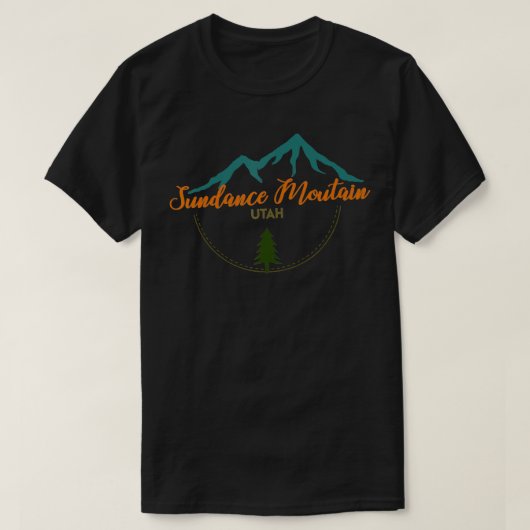 Sundance Mountain Utah Avontuur Skiën Snowboard T-shirt (Design voorkant)