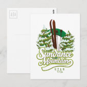 Sundance Mountain Utah Ski logo Briefkaart (Voorkant / Achterkant)