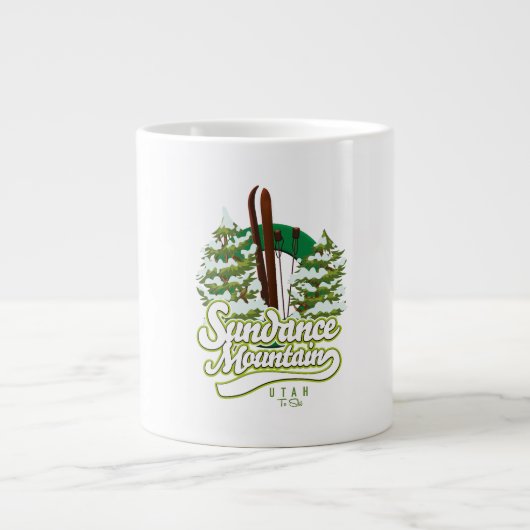 Sundance Mountain Utah Ski logo Grote Koffiekop (Voorkant)