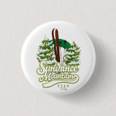Sundance Mountain Utah Ski logo Ronde Button 3,2 Cm (Voorkant)