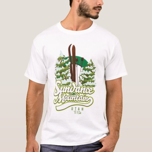 Sundance Mountain Utah Ski logo T-shirt (Voorkant)