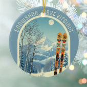 Sundance Mountain Utah ski-souvenir Keramisch Ornament