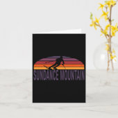 Sundance Mountain Utah Usa Ski Resort Snowboarding Kaart (Gele Bloem)
