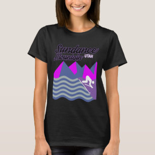Sundance Mountain Utah Usa Ski Resort Snowboarding T-shirt