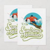Sundance Mountains ski logo (Voorkant / Achterkant)