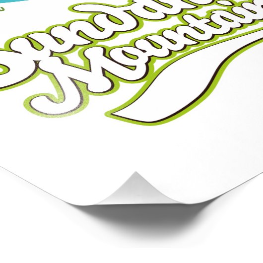 Sundance Mountains ski logo Foto Afdruk (Hoek)