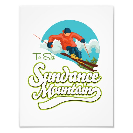 Sundance Mountains ski logo Foto Afdruk (Voorkant)