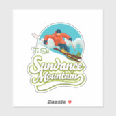 Sundance Mountains ski logo Sticker (Vel)