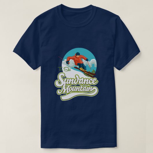 Sundance Mountains ski logo T-shirt (Design voorkant)